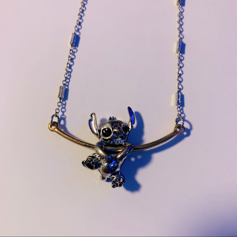 Disney Stitch Hanging Stitch Pendant Necklace